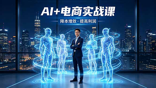 AI+电商实战课，1人+N个AI 智能体，把SOP变AI员工，实现降本增效提高利润-柚子网创