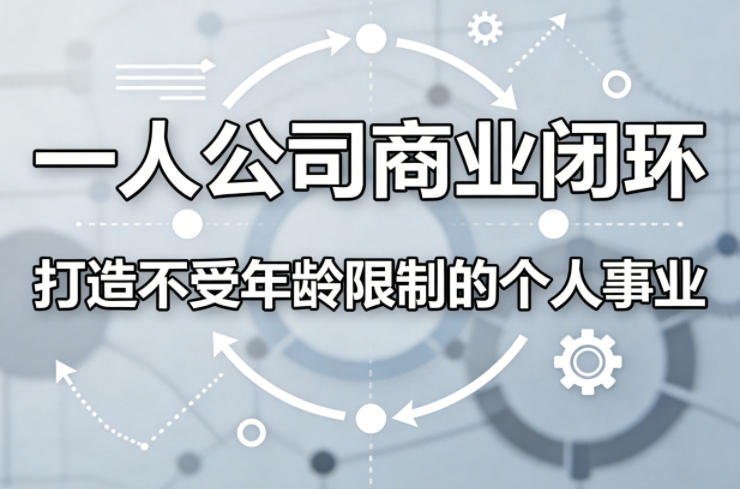 一人公司商业闭环，打造一份不受年龄限制的个人事业-柚子网创