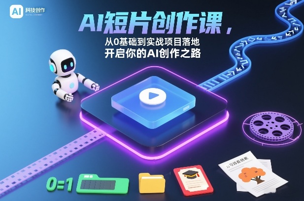 AI短片创作课，从0基础到实战项目落地，开启你的AI创作之路(更新0411)-柚子网创
