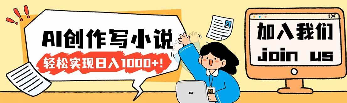 （17822期）26年最新风口项目AI工具创作写小说，轻松实现日入1000+-柚子网创