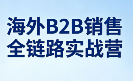 雨哥·海外B2B销售全链路实战营-柚子网创