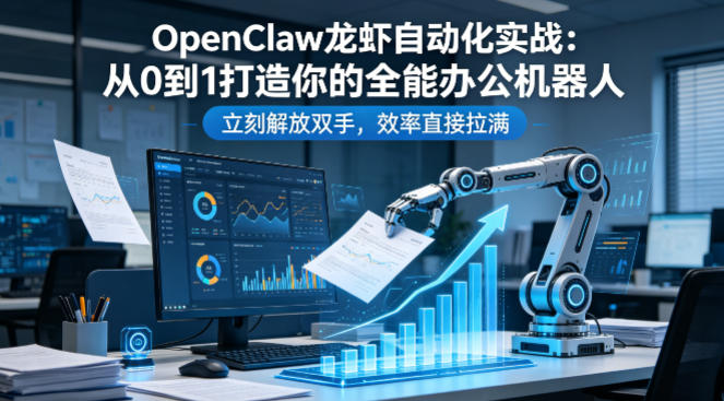 OpenClaw龙虾自动化实战：从0到1打造你的全能办公机器人，立刻解放双手，效率直接拉满-柚子网创