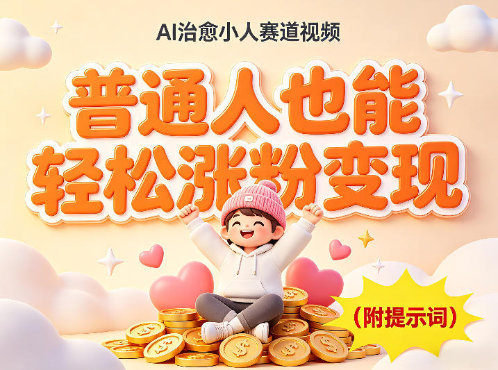 AI治愈小人赛道视频，普通人也能轻松涨粉变现，实操教学（附完整提示词）-柚子网创