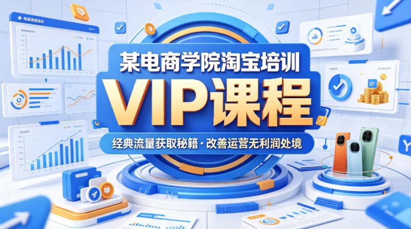 某电商学院淘宝培训VIP课程，各种经典有用的流量获取秘籍，改善运营产品没利润的处境(2026年5月)-柚子网创