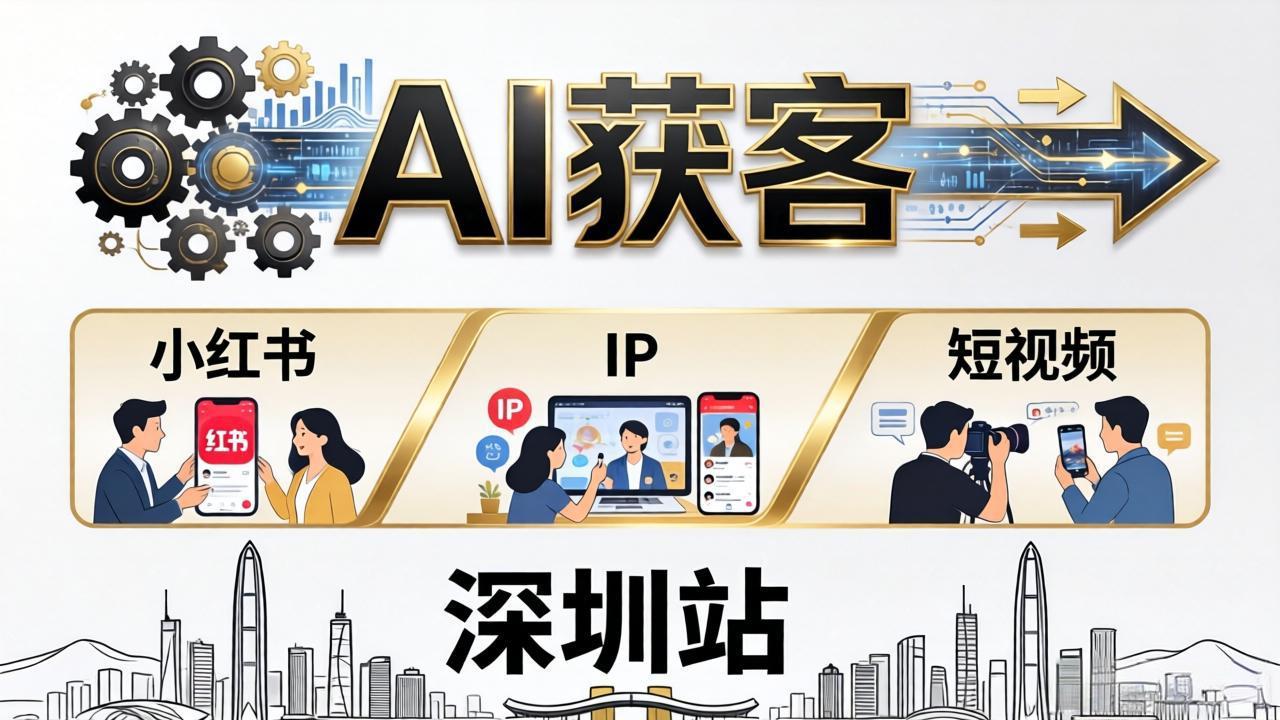 2026AI获客大课深圳站：4月17日-19日3天2夜拆透小红书+IP+短视频，老板操盘手必来-柚子网创