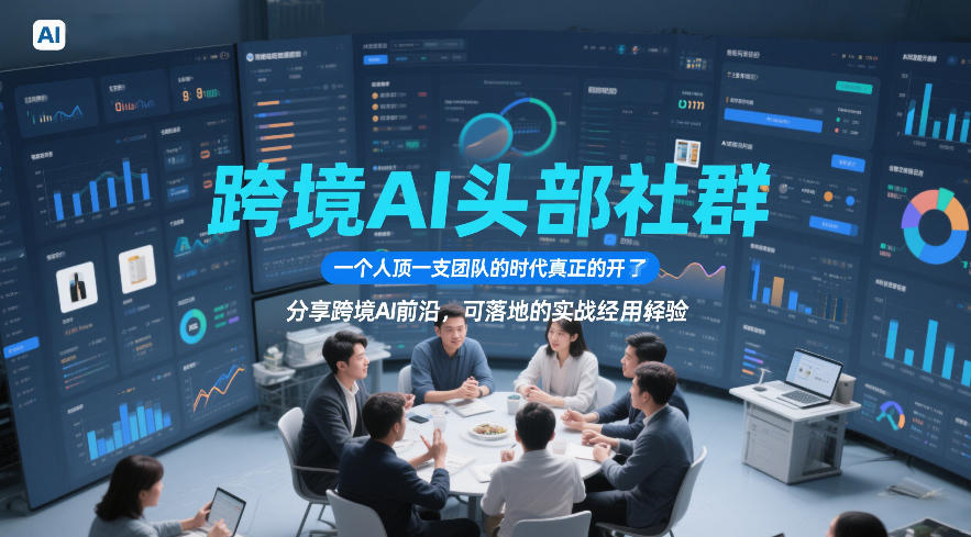 跨境AI头部社群，一个人顶一支团队的时代真正的开始了，分享跨境AI前沿，可落地的实战经验(更新5月11日)-柚子网创