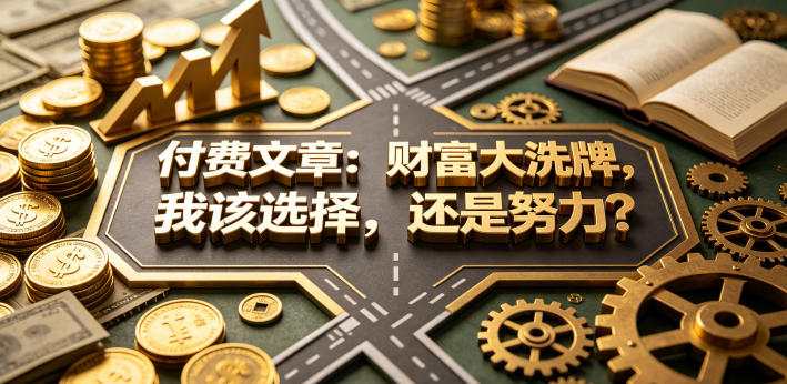 付费文章：财富大洗牌，我该选择，还是努力？-柚子网创