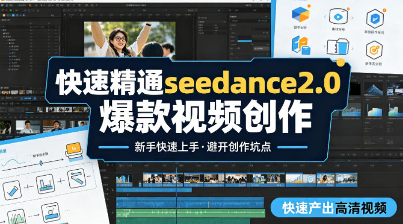 快速精通seedance2.0爆款视频创作，快速产出高清视频，避开大量创作坑点，新手也能快速上手-柚子网创