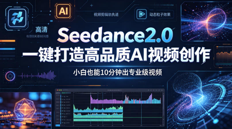 Seedance2.0一键打造高品质AI视频创作，小白也能10分钟出专业级视频-柚子网创