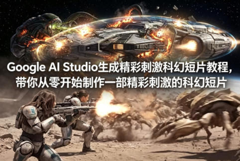 Google AI Studio生成精彩刺激科幻短片教程，带你从零开始制作一部精彩刺激的科幻短片【双语字幕】-柚子网创