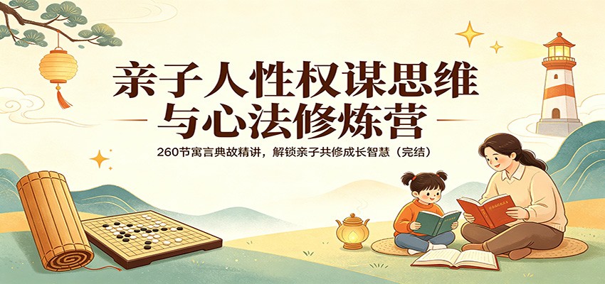 亲子人性权谋思维与心法修炼营：260节寓言典故精讲，解锁亲子共修成长智慧(完结)-柚子网创