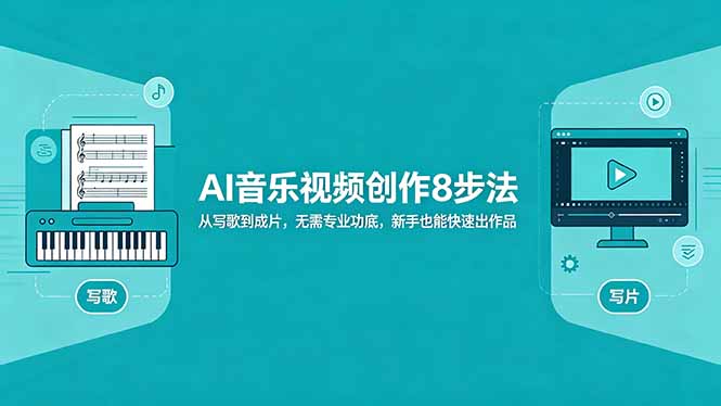 AI音乐视频创作8步法：从写歌到成片，无需专业功底，新手也能快速出作品-柚子网创
