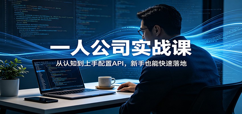 一人公司实战课：从认知到上手配置API，新手也能快速落地-柚子网创