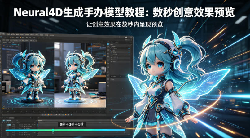 Neural4D生成手办模型教程，让创意效果在数秒内呈现预览-柚子网创