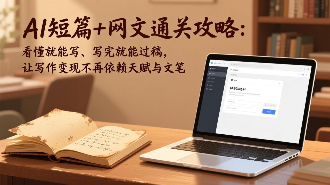 AI短篇+网文通关攻略-更新4月：看懂就能写、写完就能过稿，让写作变现不再依赖天赋与文笔-柚子网创