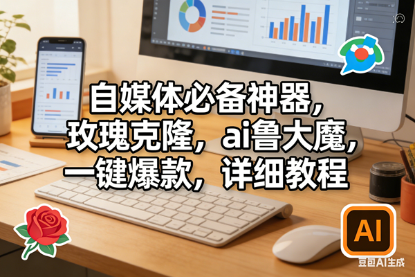 （17886期）玫瑰克隆软件，ai鲁大魔工具，自媒体必备神器，一键爆款，详细教程。-柚子网创