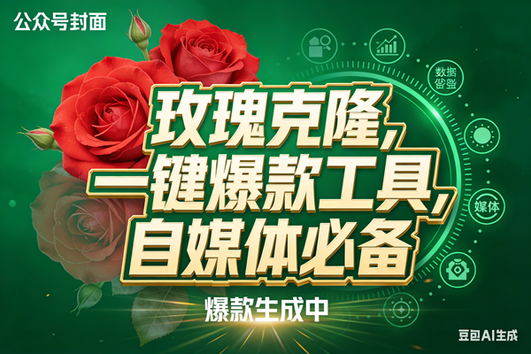 （17813期）玫瑰克隆，ai鲁大魔工具，自媒体必备神器，一键爆款，详细教程。-柚子网创