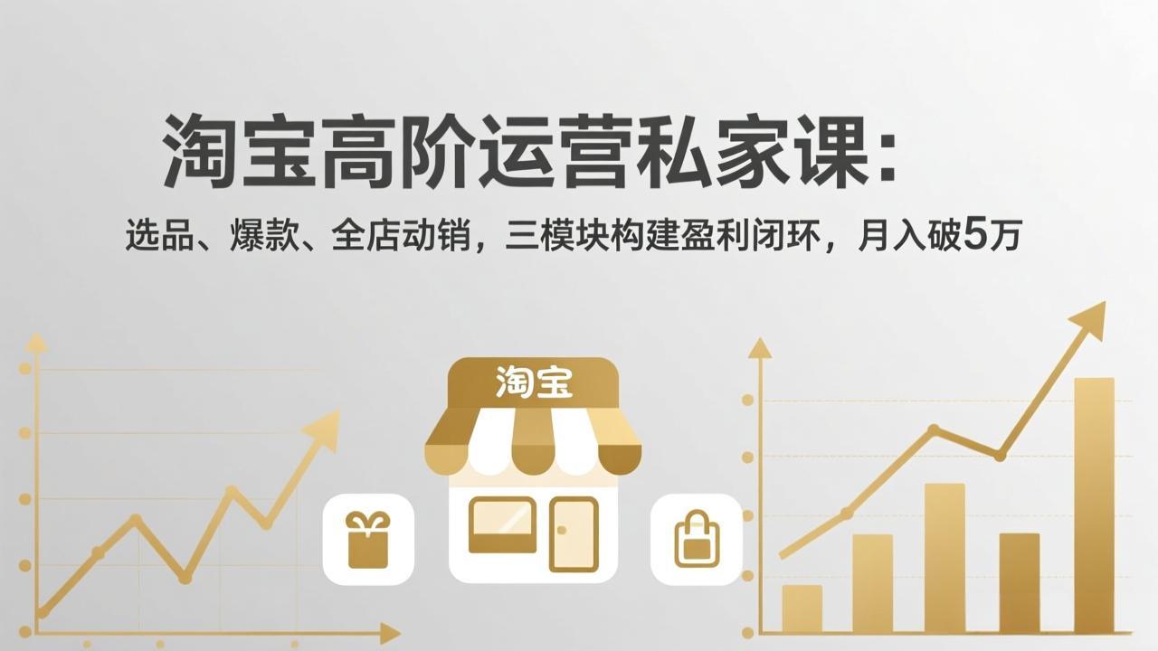 淘宝高阶运营私家课(更新26年4月-柚子网创