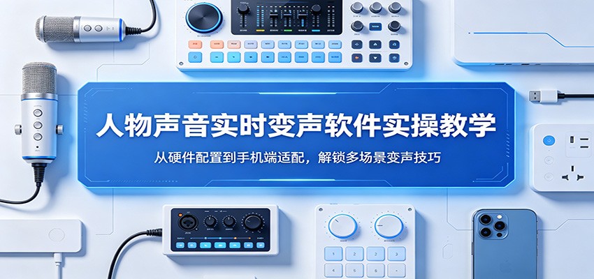 人物声音实时变声软件实操教学：从硬件配置到手机端适配，解锁多场景变声技巧-柚子网创