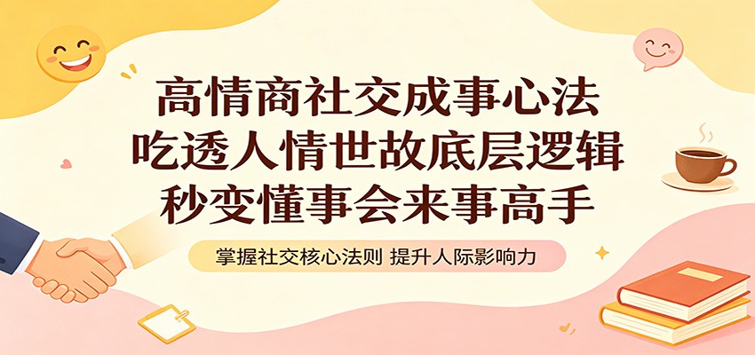 高情商社交成事心法：吃透人情世故底层逻辑，秒变懂事会来事高手-柚子网创