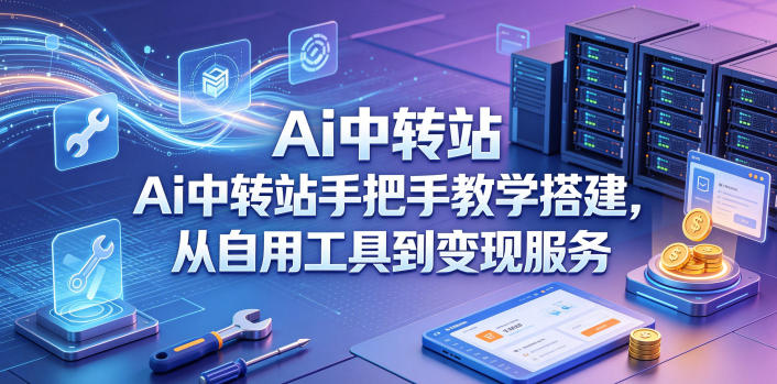 Ai中转站手把手教学搭建，从自用工具到变现服务-柚子网创