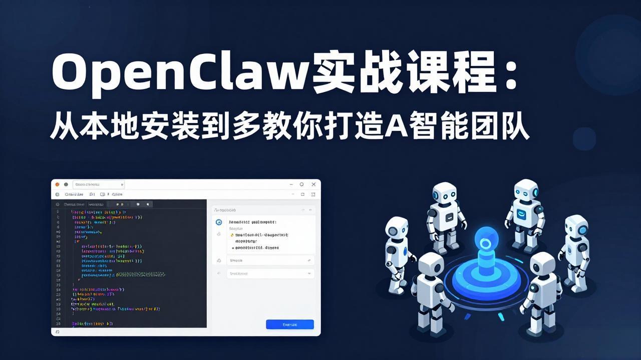 OpenClaw实战课程：从本地安装到多Agent协同，手把手教你打造AI智能团队-柚子网创