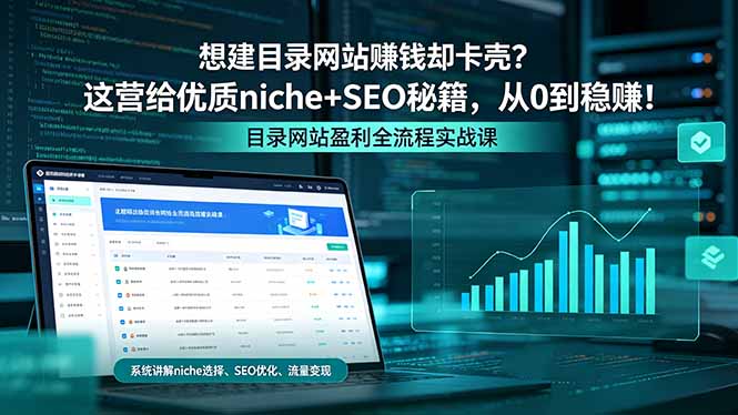 想建目录网站赚钱却卡壳？这营给优质 niche+SEO 秘籍，从 0 到稳赚！-柚子网创