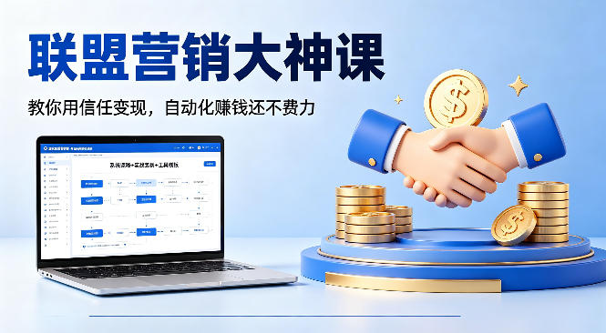 联盟营销大神课，教你用信任变现，自动化賺钱还不费力【原创双语字幕】-柚子网创