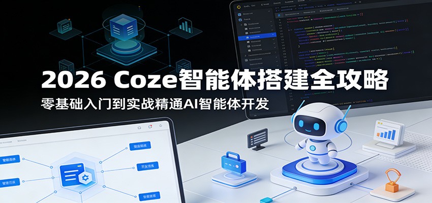 2026 Coze智能体搭建全攻略：零基础入门到实战精通AI智能体开发-柚子网创