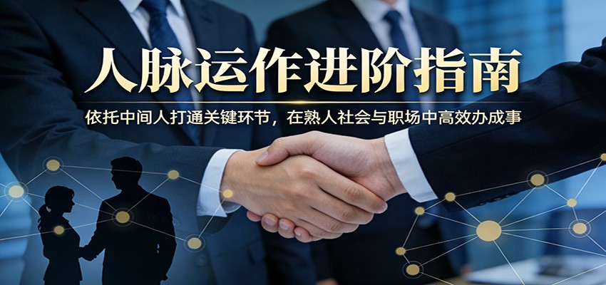 付费文章：人脉运作进阶指南，依托中间人打通关键环节，在熟人社会与职场中高效办成事-柚子网创