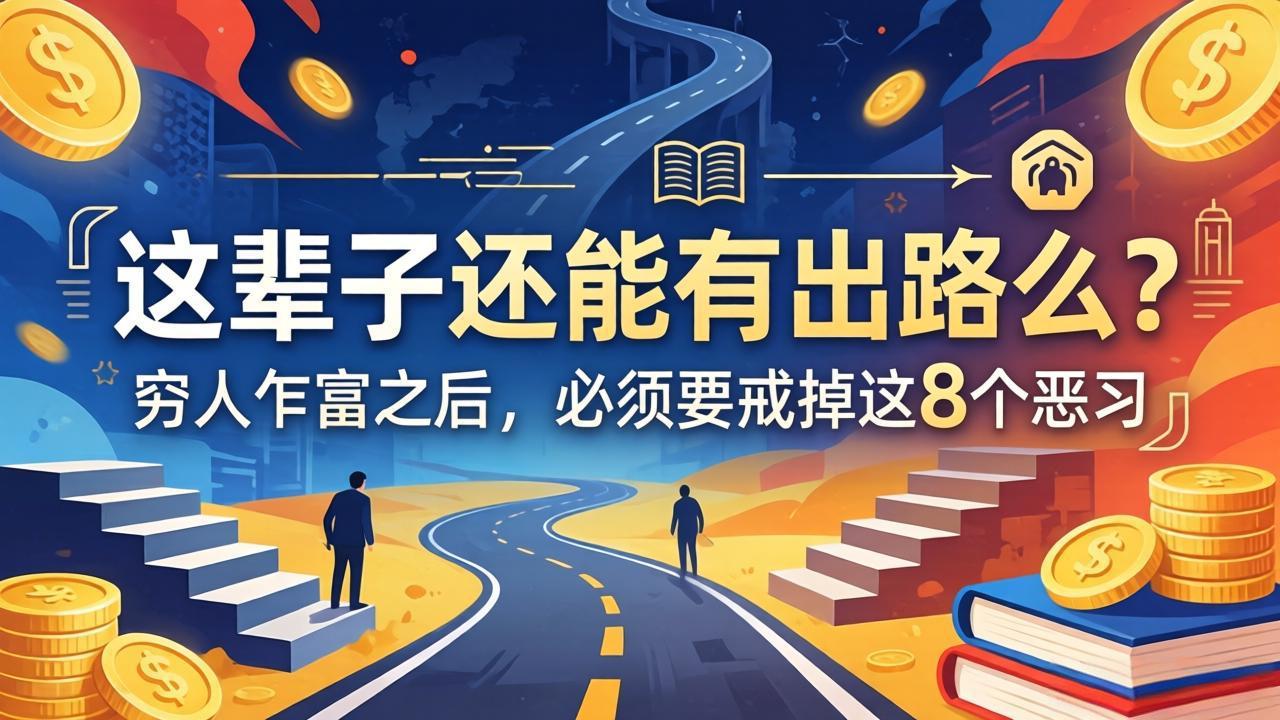 关于人生两篇付费文章【这辈子还能有出路么？】【穷人乍富之后，必须要戒掉这8个恶习】-柚子网创