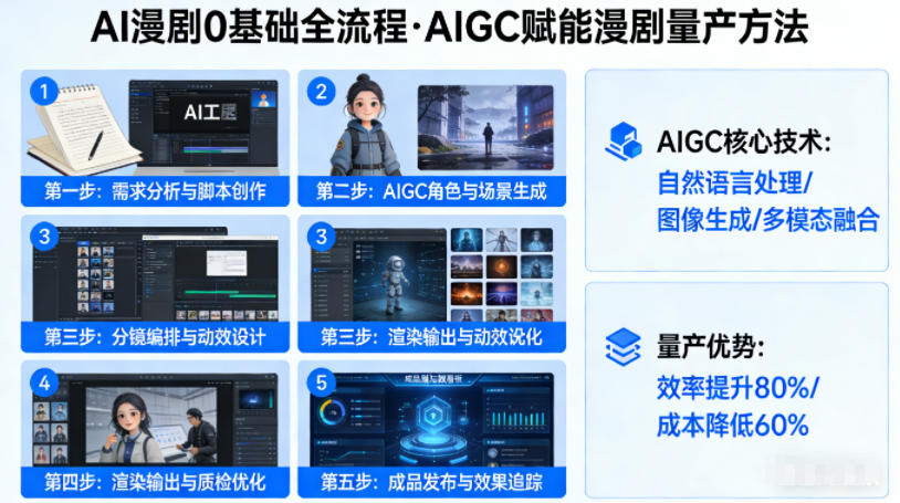 AI漫剧0基础全流程，快速掌握AIGC赋能的漫剧量产方法-柚子网创
